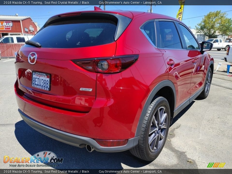 2018 Mazda CX-5 Touring Soul Red Crystal Metallic / Black Photo #6