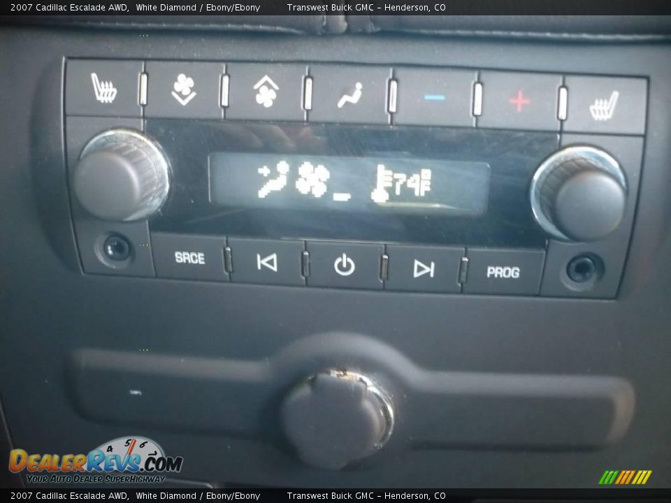 2007 Cadillac Escalade AWD White Diamond / Ebony/Ebony Photo #13