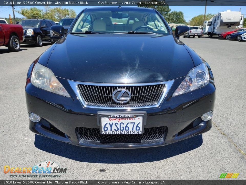 2010 Lexus IS 250C Convertible Obsidian Black / Black Photo #2