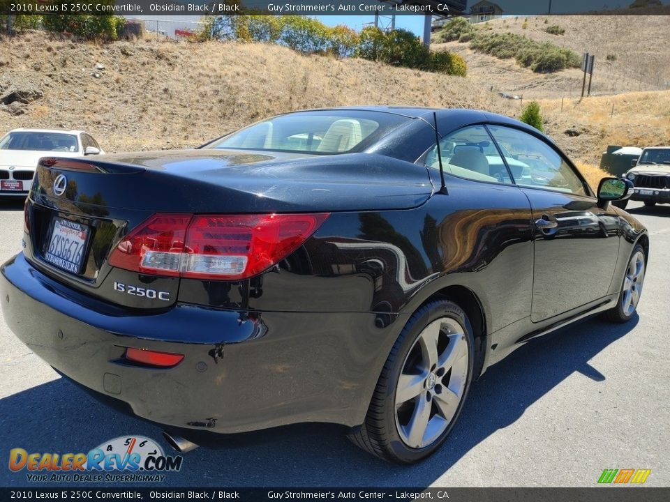 2010 Lexus IS 250C Convertible Obsidian Black / Black Photo #4