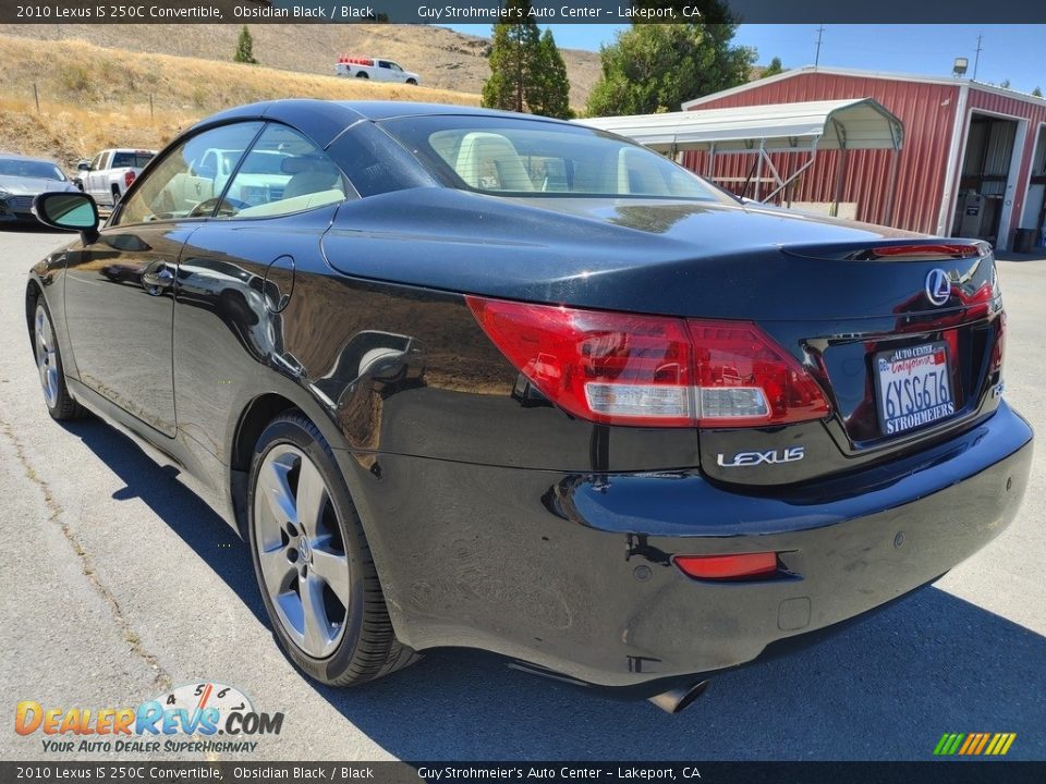 2010 Lexus IS 250C Convertible Obsidian Black / Black Photo #6