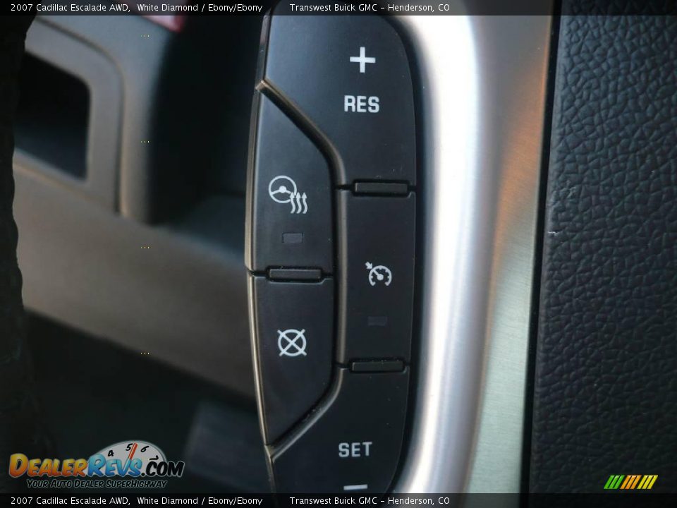 2007 Cadillac Escalade AWD White Diamond / Ebony/Ebony Photo #15
