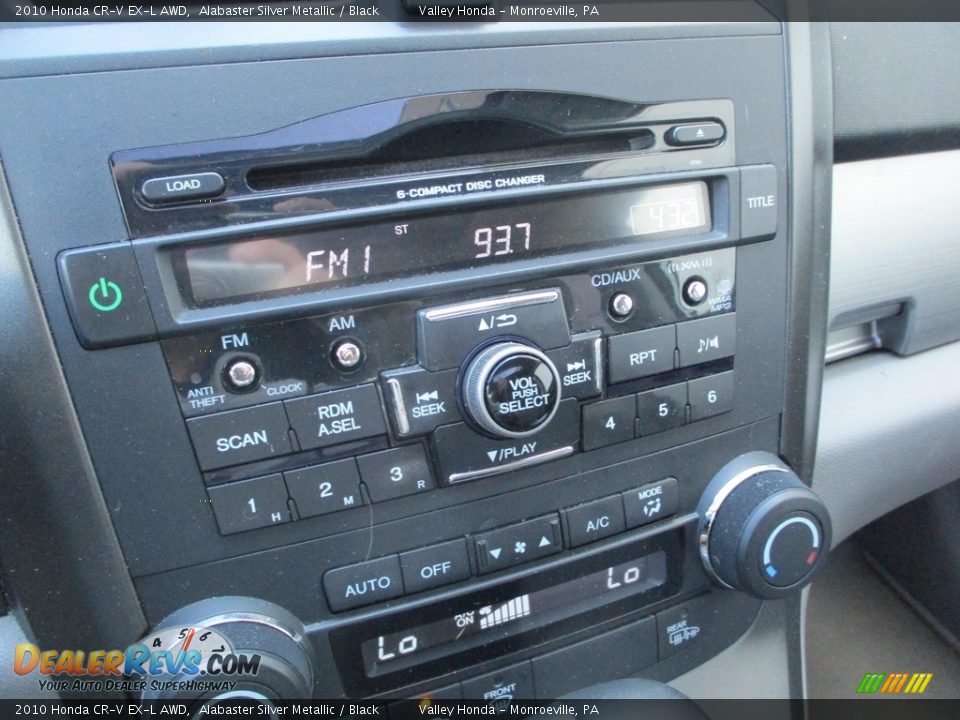 2010 Honda CR-V EX-L AWD Alabaster Silver Metallic / Black Photo #15