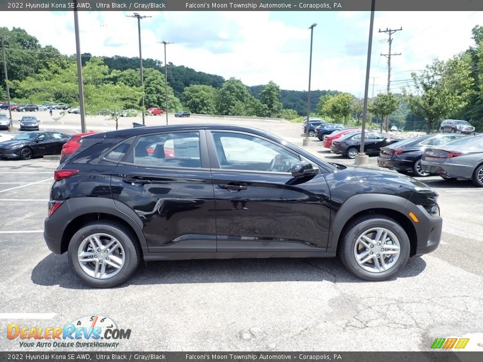 2022 Hyundai Kona SE AWD Ultra Black / Gray/Black Photo #1