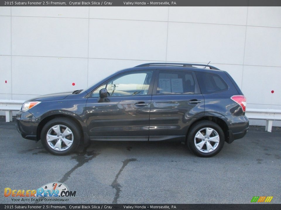 2015 Subaru Forester 2.5i Premium Crystal Black Silica / Gray Photo #2