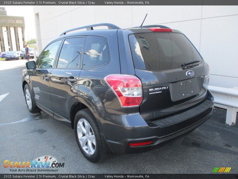 2015 Subaru Forester 2.5i Premium Crystal Black Silica / Gray Photo #3