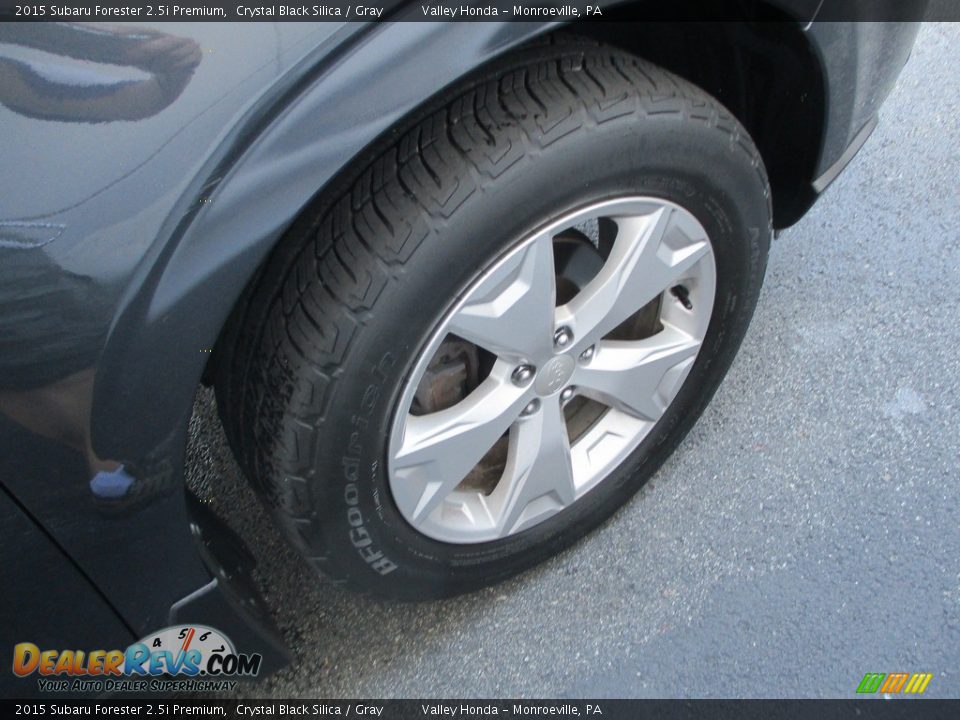 2015 Subaru Forester 2.5i Premium Crystal Black Silica / Gray Photo #6