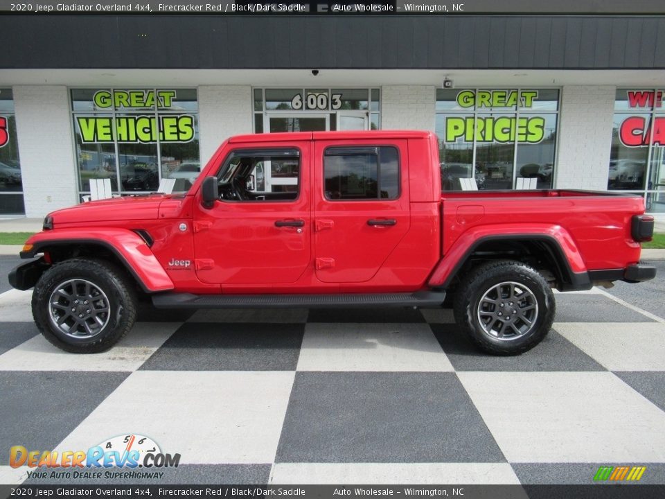 2020 Jeep Gladiator Overland 4x4 Firecracker Red / Black/Dark Saddle Photo #1