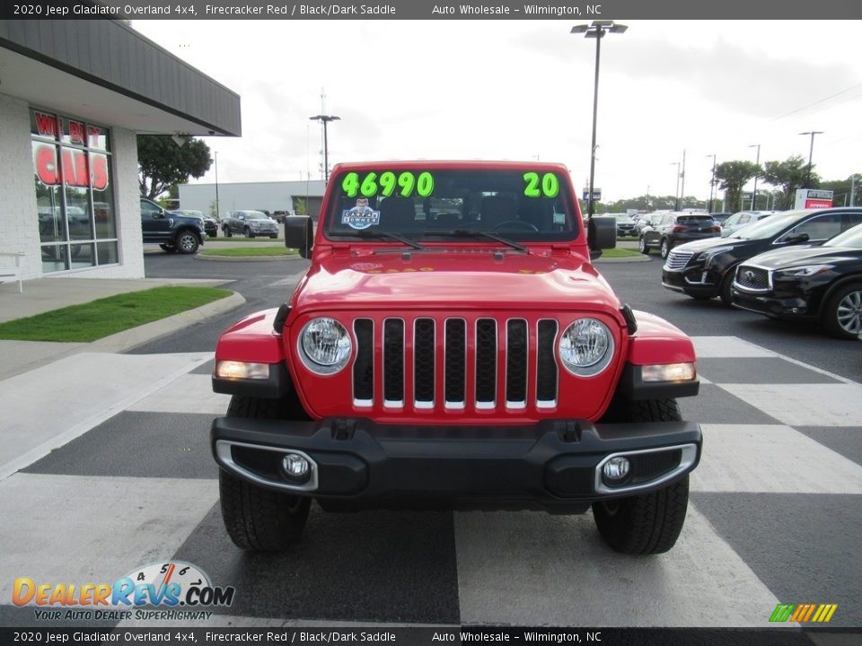 2020 Jeep Gladiator Overland 4x4 Firecracker Red / Black/Dark Saddle Photo #2