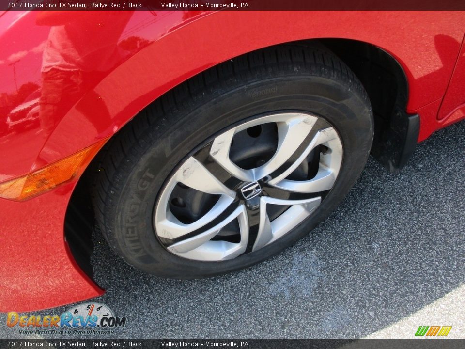 2017 Honda Civic LX Sedan Rallye Red / Black Photo #9