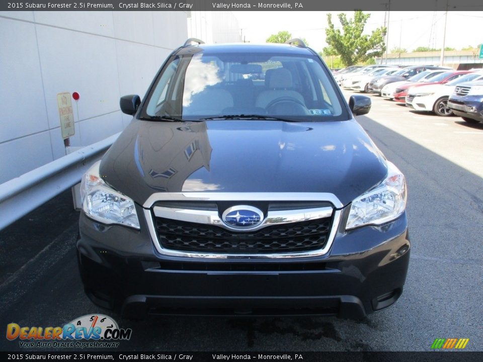 2015 Subaru Forester 2.5i Premium Crystal Black Silica / Gray Photo #8