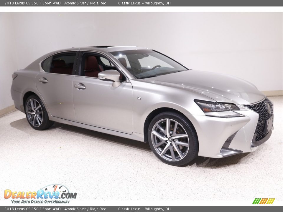 2018 Lexus GS 350 F Sport AWD Atomic Silver / Rioja Red Photo #1