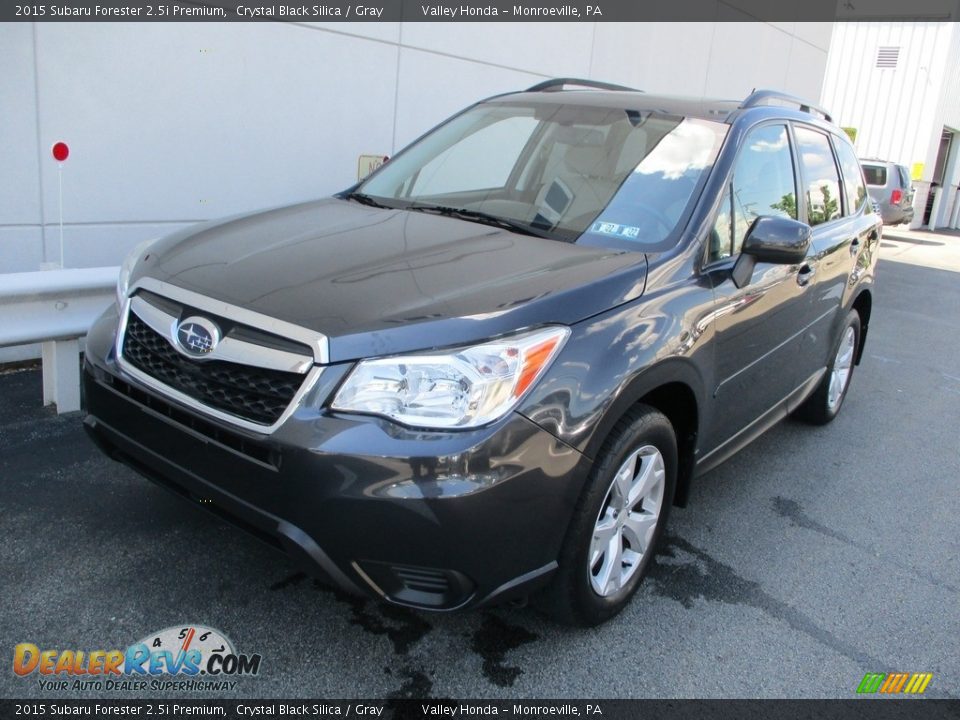 2015 Subaru Forester 2.5i Premium Crystal Black Silica / Gray Photo #9