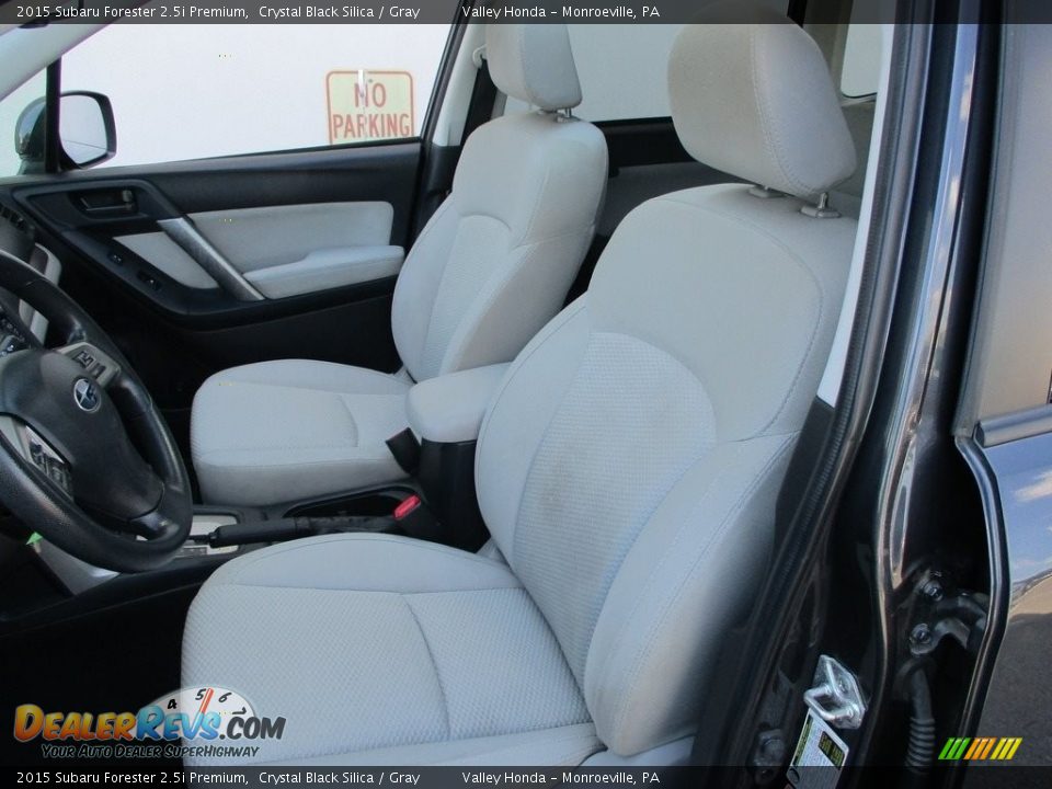 2015 Subaru Forester 2.5i Premium Crystal Black Silica / Gray Photo #12