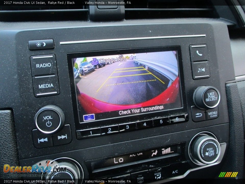 2017 Honda Civic LX Sedan Rallye Red / Black Photo #15