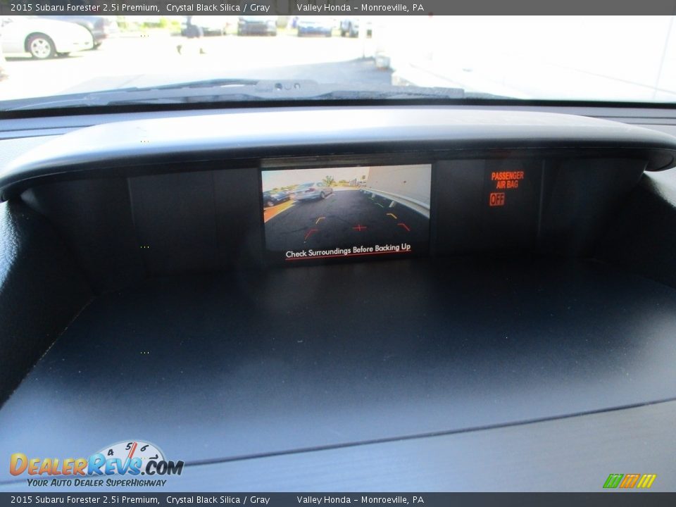 2015 Subaru Forester 2.5i Premium Crystal Black Silica / Gray Photo #16
