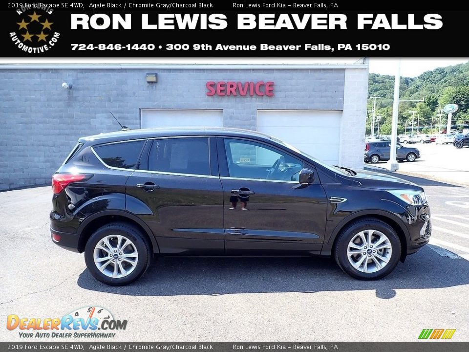 2019 Ford Escape SE 4WD Agate Black / Chromite Gray/Charcoal Black Photo #1