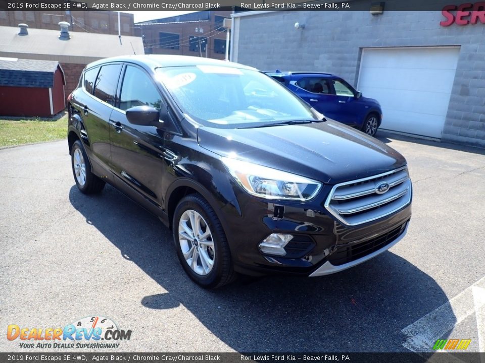 2019 Ford Escape SE 4WD Agate Black / Chromite Gray/Charcoal Black Photo #3