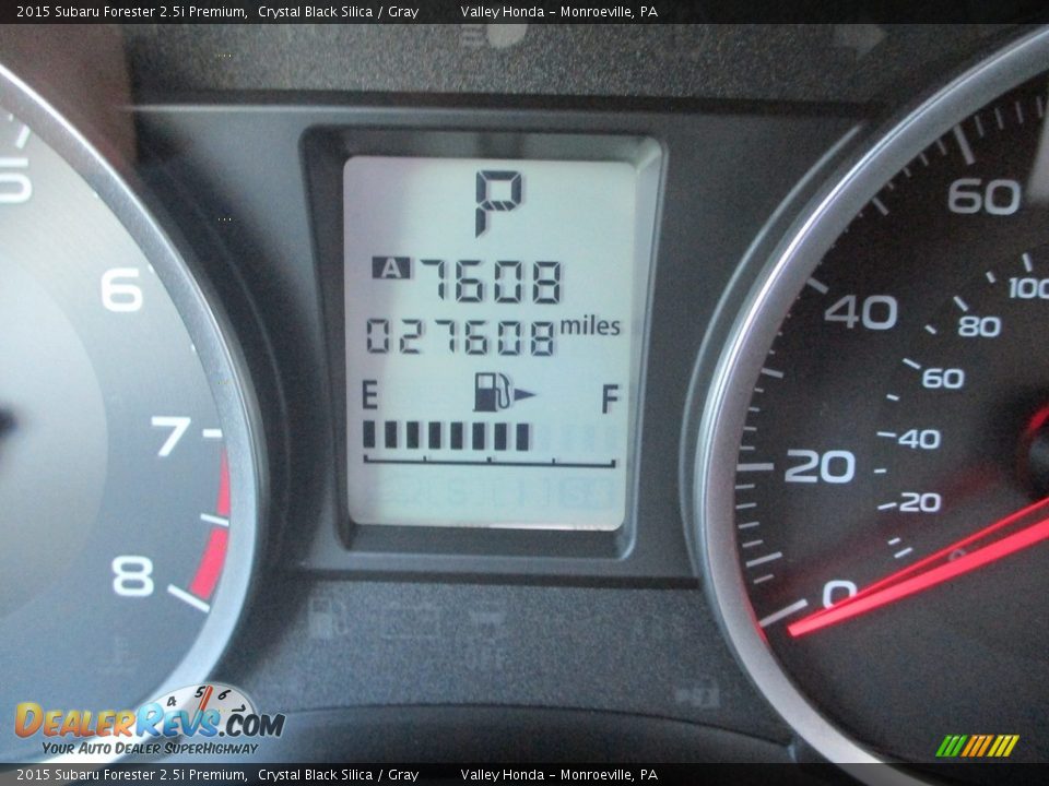 2015 Subaru Forester 2.5i Premium Crystal Black Silica / Gray Photo #20