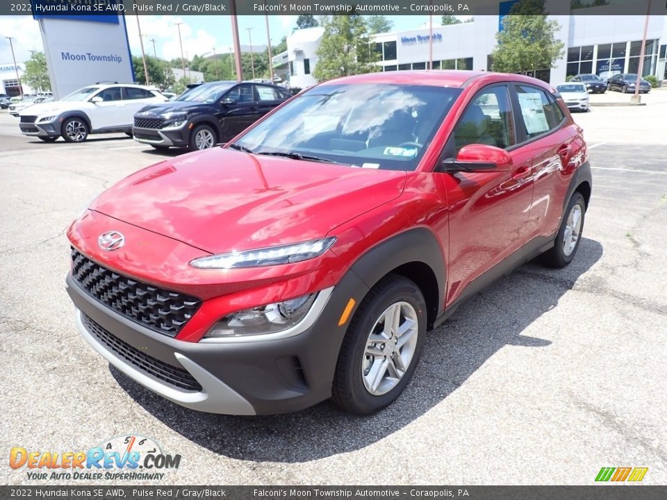 2022 Hyundai Kona SE AWD Pulse Red / Gray/Black Photo #5