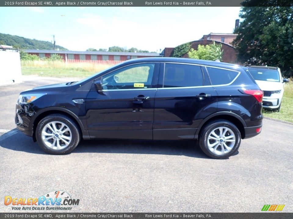2019 Ford Escape SE 4WD Agate Black / Chromite Gray/Charcoal Black Photo #6