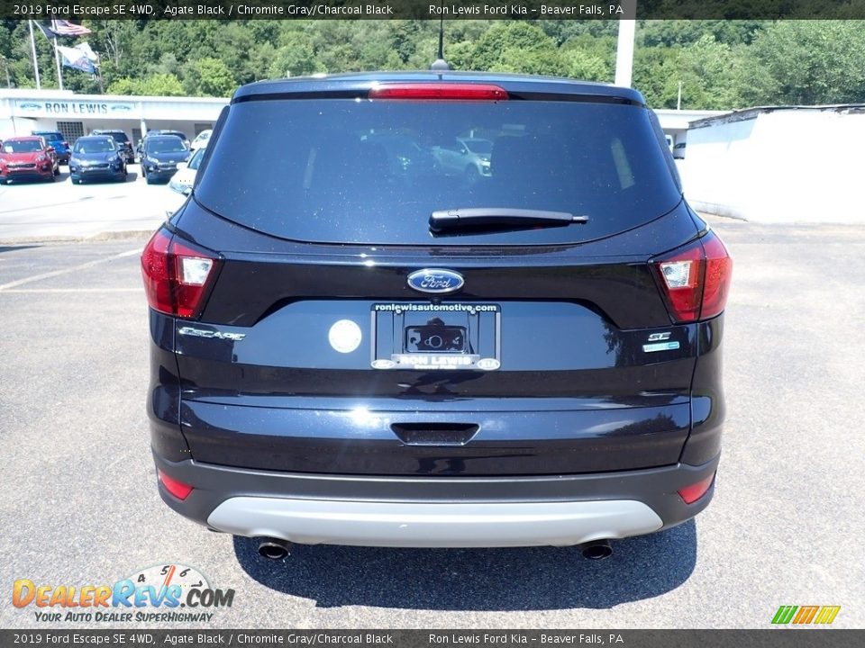2019 Ford Escape SE 4WD Agate Black / Chromite Gray/Charcoal Black Photo #8