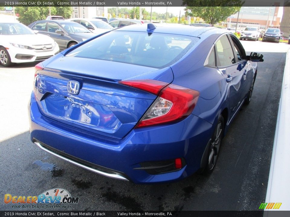 2019 Honda Civic EX Sedan Cosmic Blue Metallic / Black Photo #5