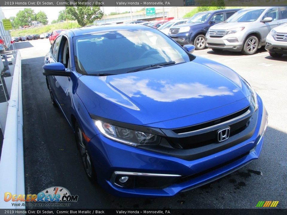 2019 Honda Civic EX Sedan Cosmic Blue Metallic / Black Photo #6