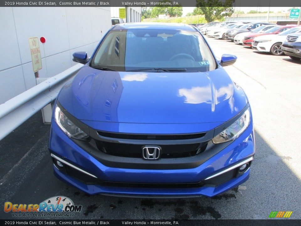 2019 Honda Civic EX Sedan Cosmic Blue Metallic / Black Photo #7
