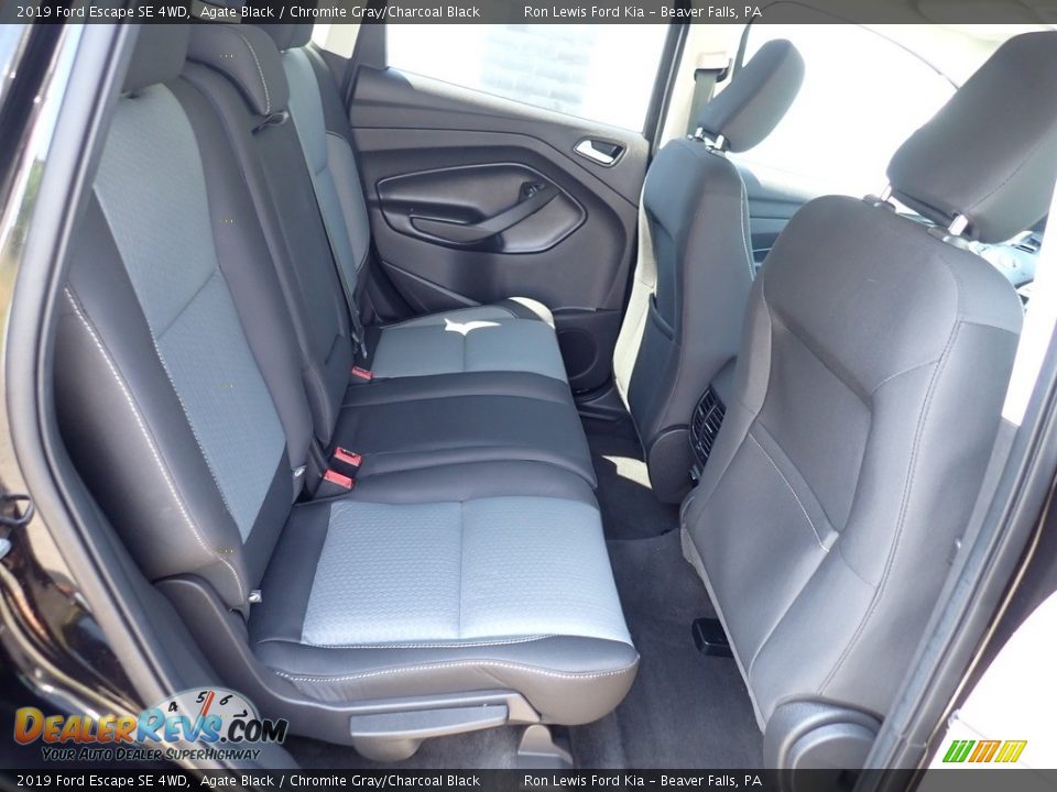 2019 Ford Escape SE 4WD Agate Black / Chromite Gray/Charcoal Black Photo #11