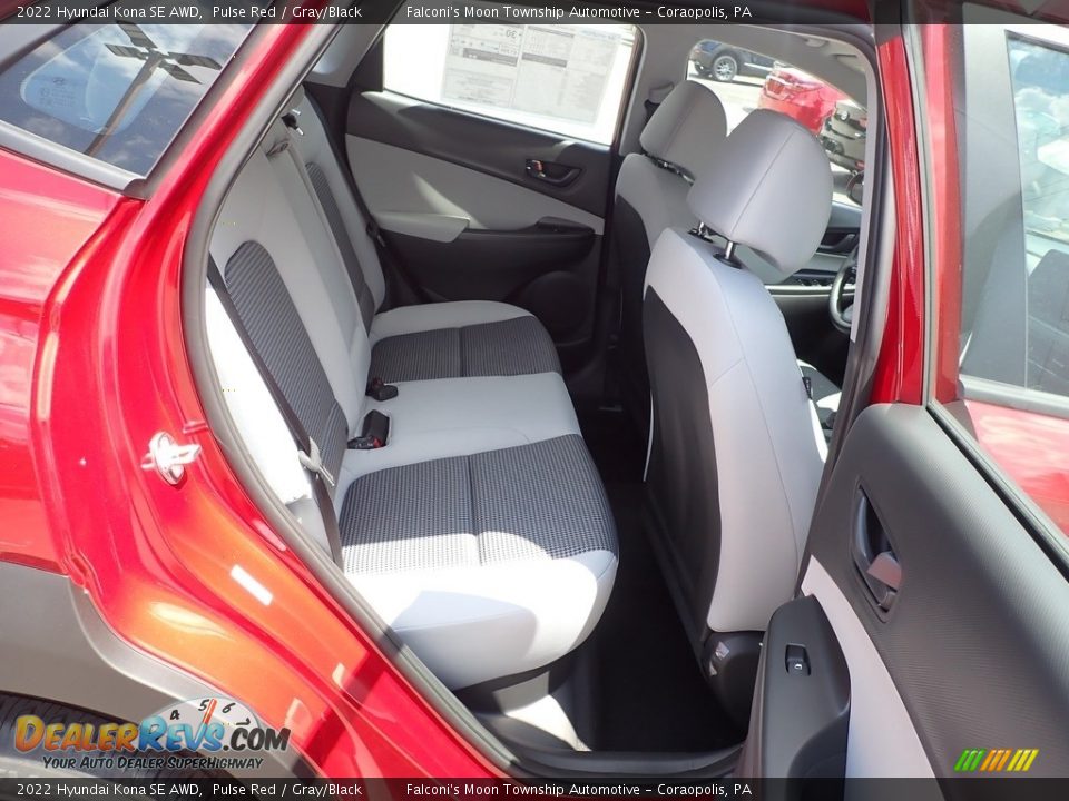 2022 Hyundai Kona SE AWD Pulse Red / Gray/Black Photo #10