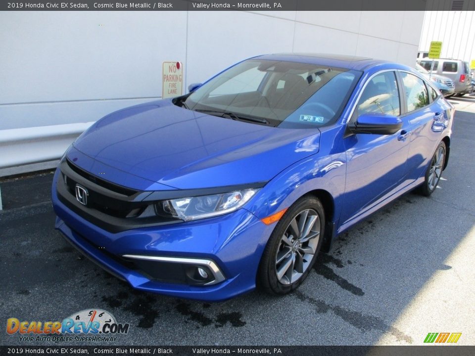 2019 Honda Civic EX Sedan Cosmic Blue Metallic / Black Photo #8