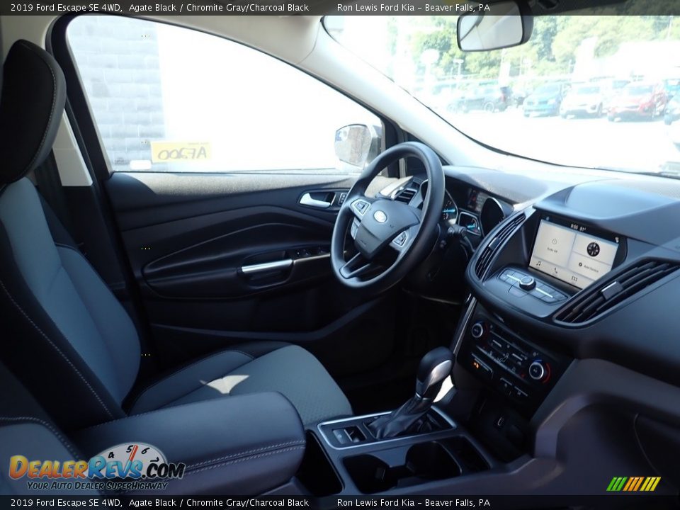 2019 Ford Escape SE 4WD Agate Black / Chromite Gray/Charcoal Black Photo #13