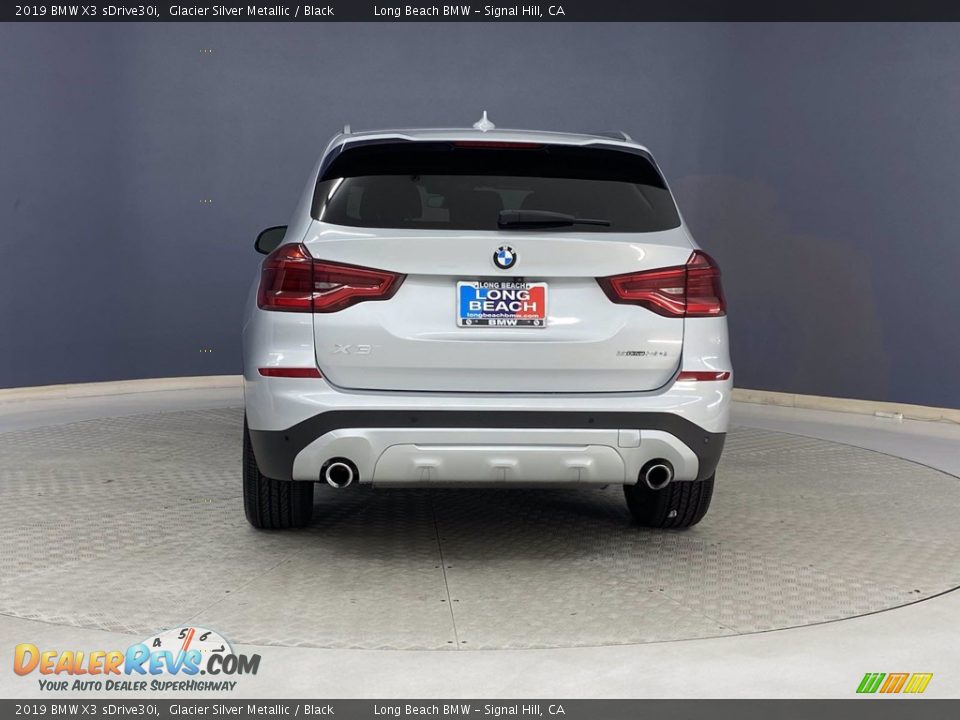 2019 BMW X3 sDrive30i Glacier Silver Metallic / Black Photo #4