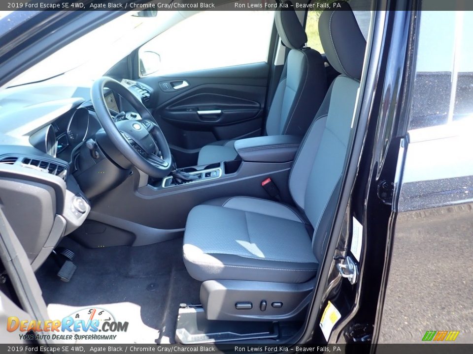 2019 Ford Escape SE 4WD Agate Black / Chromite Gray/Charcoal Black Photo #14