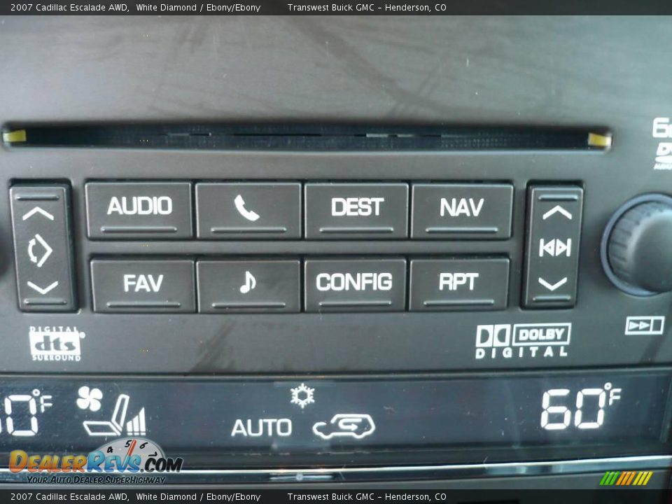 2007 Cadillac Escalade AWD White Diamond / Ebony/Ebony Photo #24