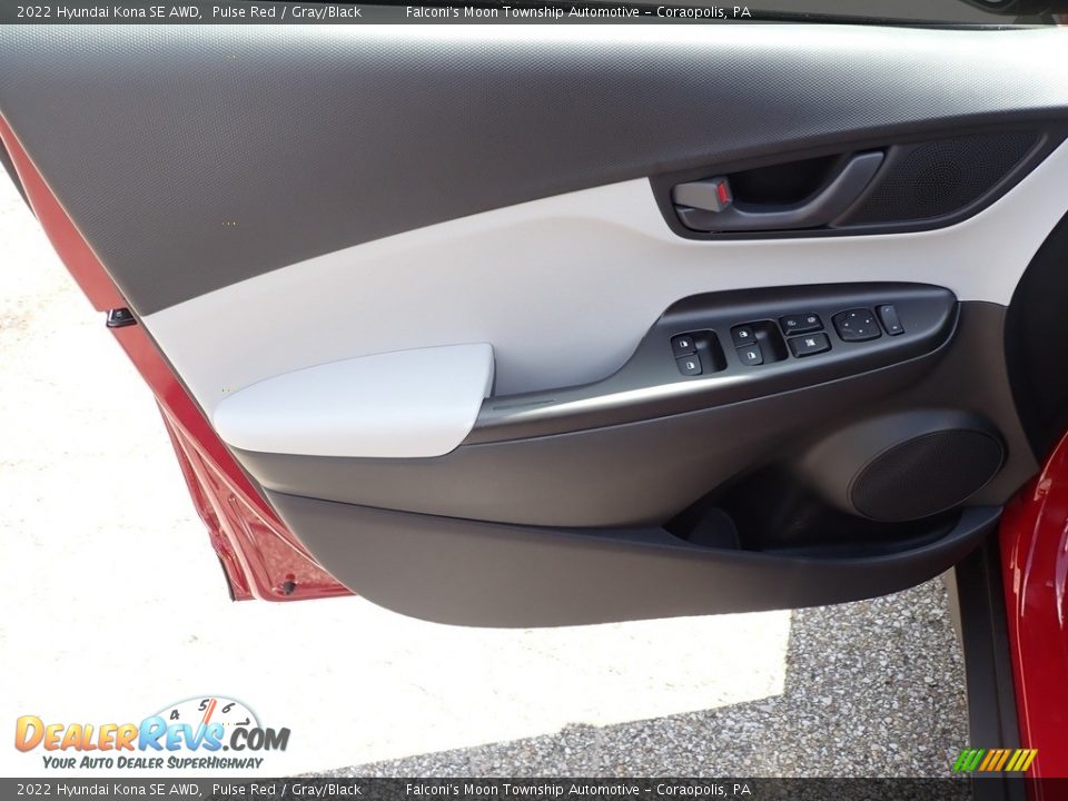 2022 Hyundai Kona SE AWD Pulse Red / Gray/Black Photo #14