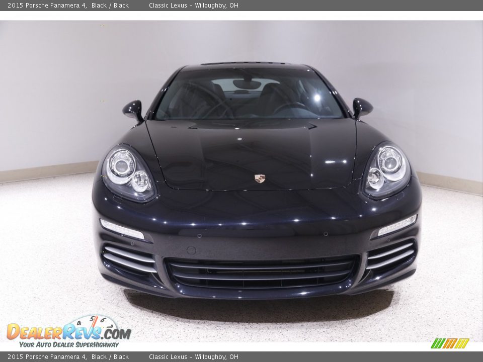 2015 Porsche Panamera 4 Black / Black Photo #2