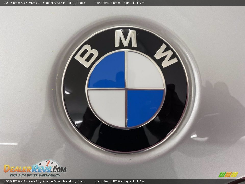 2019 BMW X3 sDrive30i Glacier Silver Metallic / Black Photo #8