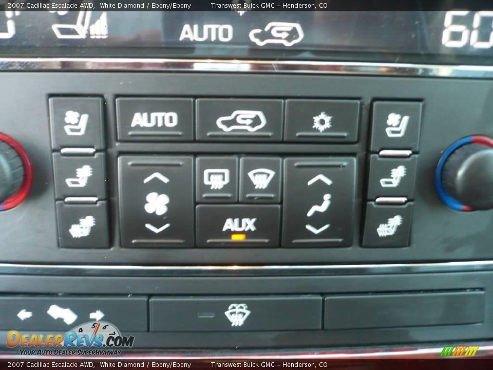 2007 Cadillac Escalade AWD White Diamond / Ebony/Ebony Photo #25