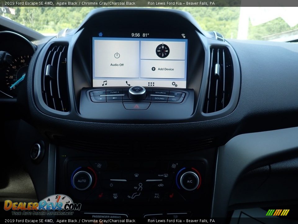 2019 Ford Escape SE 4WD Agate Black / Chromite Gray/Charcoal Black Photo #19