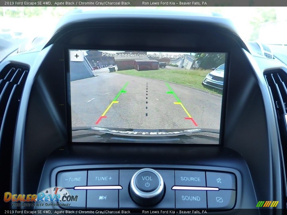 2019 Ford Escape SE 4WD Agate Black / Chromite Gray/Charcoal Black Photo #20