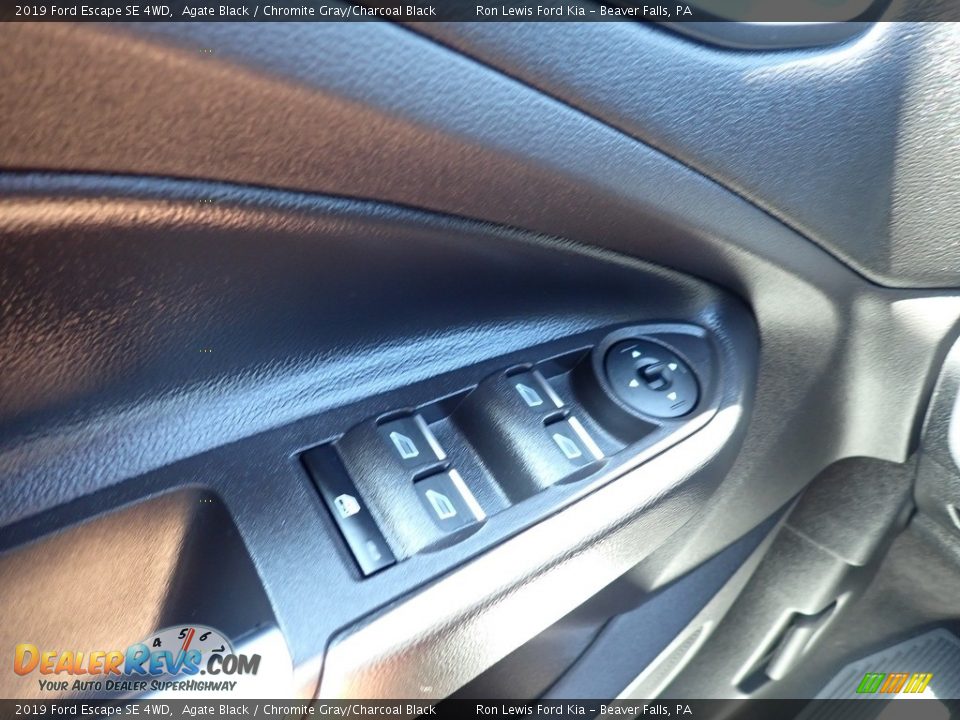 2019 Ford Escape SE 4WD Agate Black / Chromite Gray/Charcoal Black Photo #24