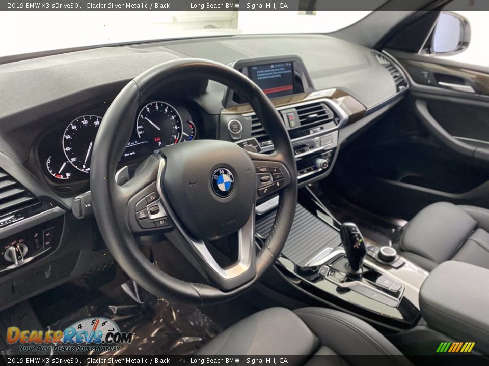 2019 BMW X3 sDrive30i Glacier Silver Metallic / Black Photo #16