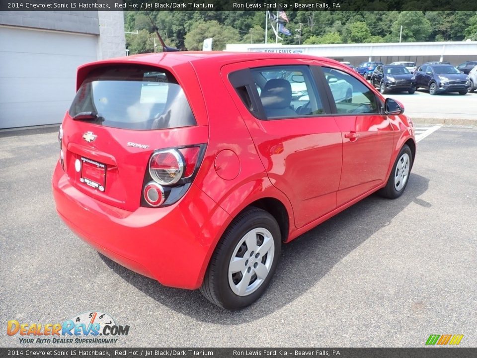 Red Hot 2014 Chevrolet Sonic LS Hatchback Photo #2