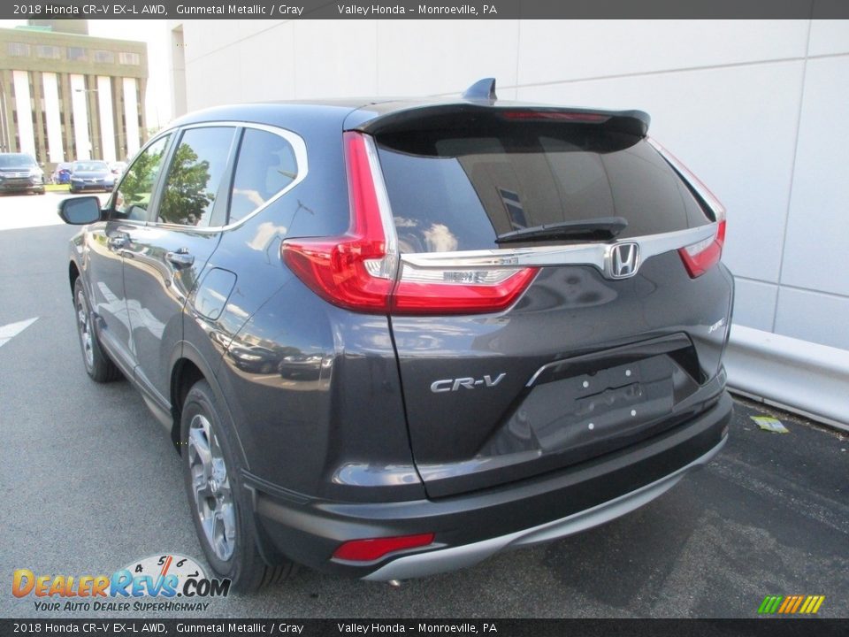 2018 Honda CR-V EX-L AWD Gunmetal Metallic / Gray Photo #3