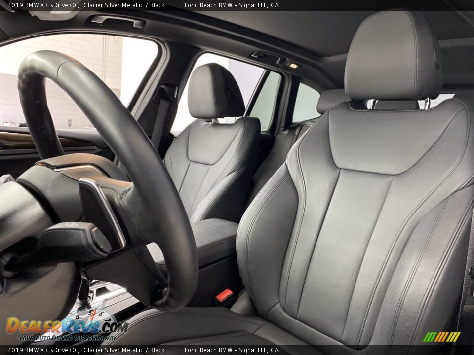 2019 BMW X3 sDrive30i Glacier Silver Metallic / Black Photo #17