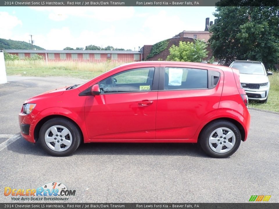 Red Hot 2014 Chevrolet Sonic LS Hatchback Photo #6