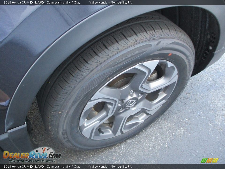 2018 Honda CR-V EX-L AWD Gunmetal Metallic / Gray Photo #6