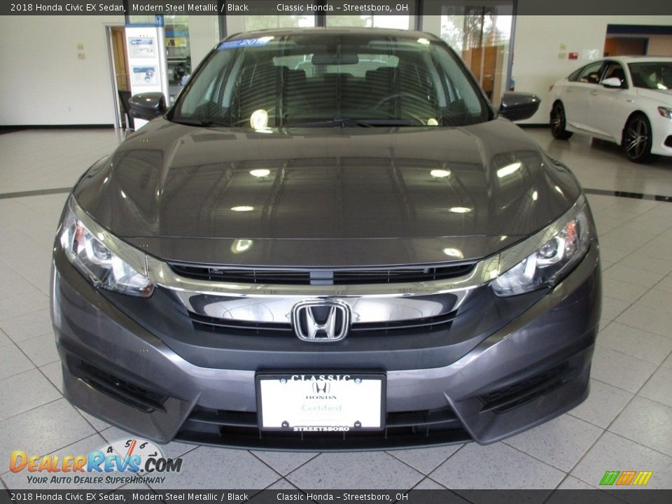 2018 Honda Civic EX Sedan Modern Steel Metallic / Black Photo #2